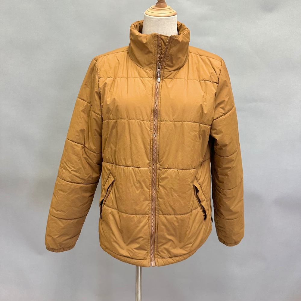 REI co-op groundbreaker insulated puffer jacket in copper brown Women's Medium